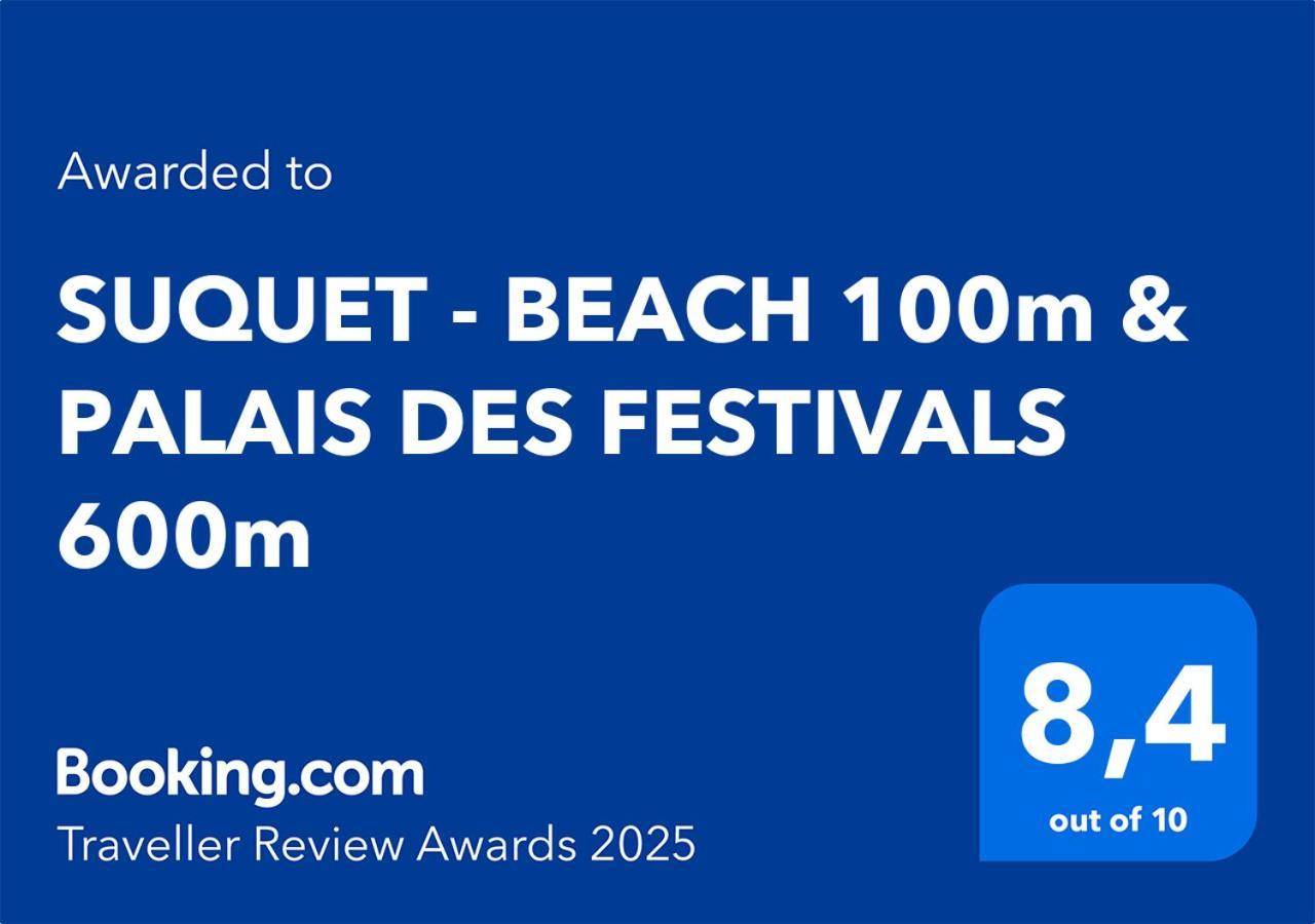 Suquet - Beach 100M & Palais Des Festivals 600M Cannes Esterno foto